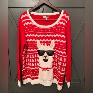 Merry Wear off white/red Christmas sweater size women’s L